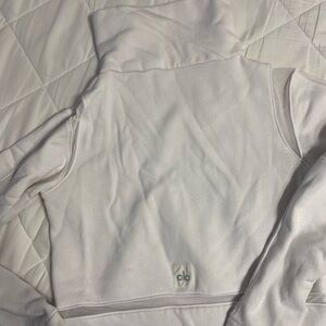Alo White Cropped sweatshirt